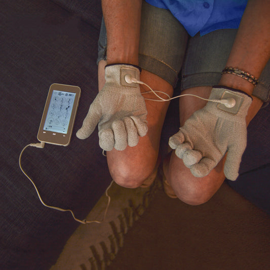 Itouch conductive gloves for tens / ems machine, relieve pain 