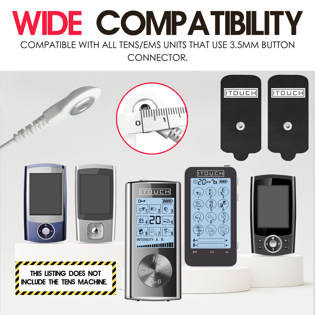 (1 Pair / 2 Pcs)Extra Large-Size Replacement TENS Unit Electrode Pads