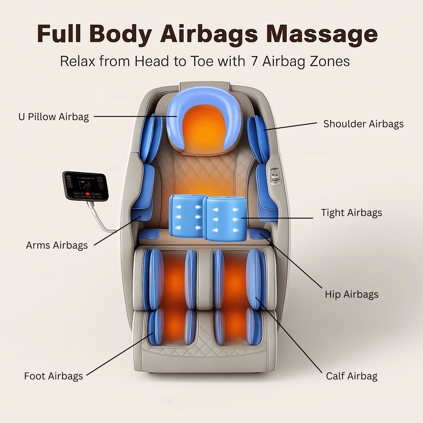 ITOUCH AI Full Body Massage Chair – Medical Grade, 10,000+ Hours Motor Life