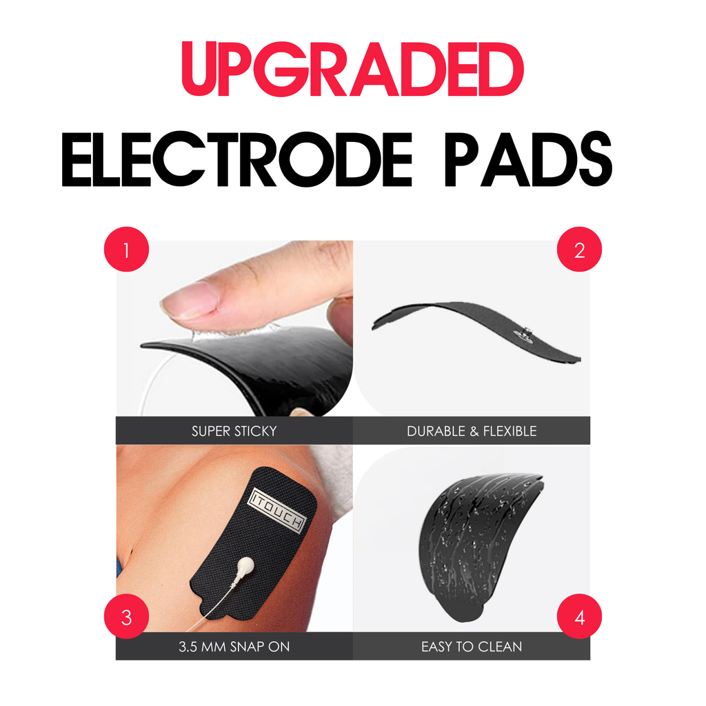 (1 Pair / 2 Pcs)Extra Large-Size Replacement TENS Unit Electrode Pads