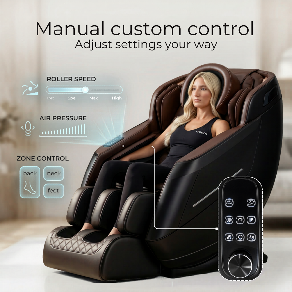 AI Massage Chair (Model P9) Brown