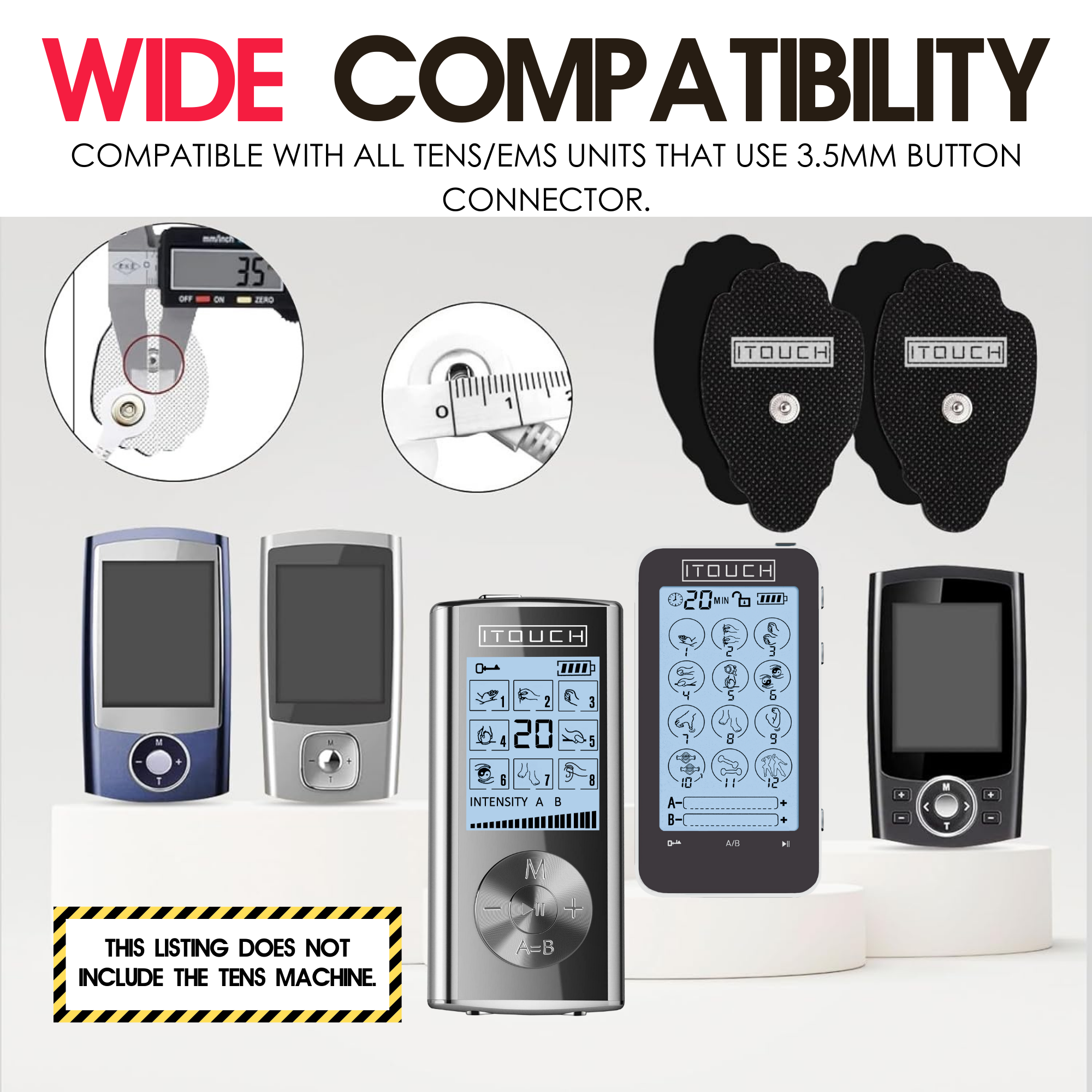 M-size TENS Electrode Up To Pads 50 Pairs