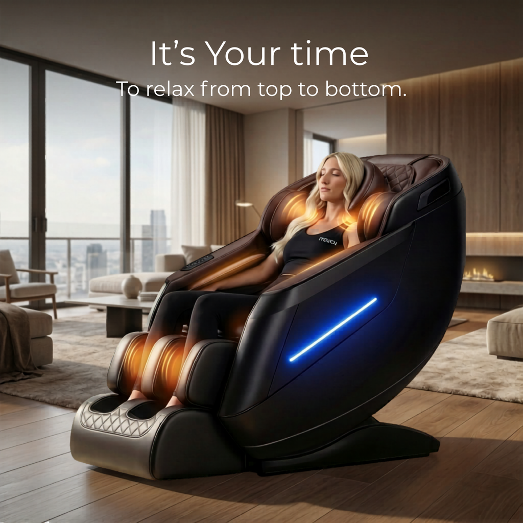 AI Massage Chair (Model P9) Brown