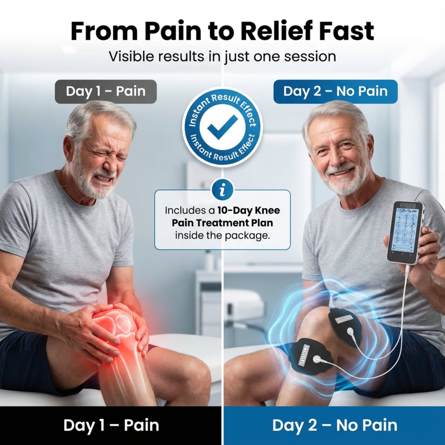 TOUCH-X TENS Machine & EMS Unit – 12 Modes, Dual Channel Pain Relief Device