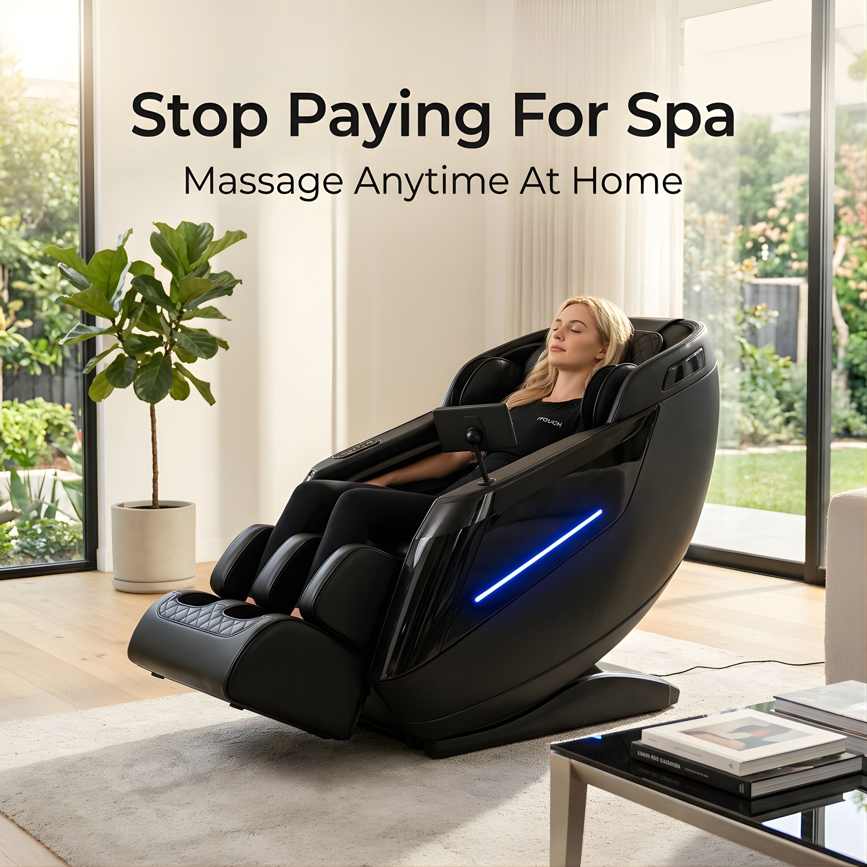 AI Massage Chair (Model P9) Black