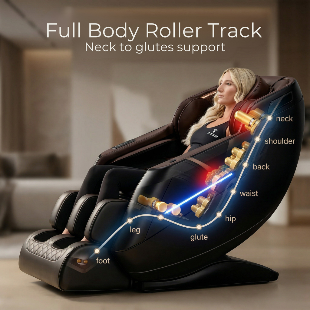 AI Massage Chair (Model P9) Brown