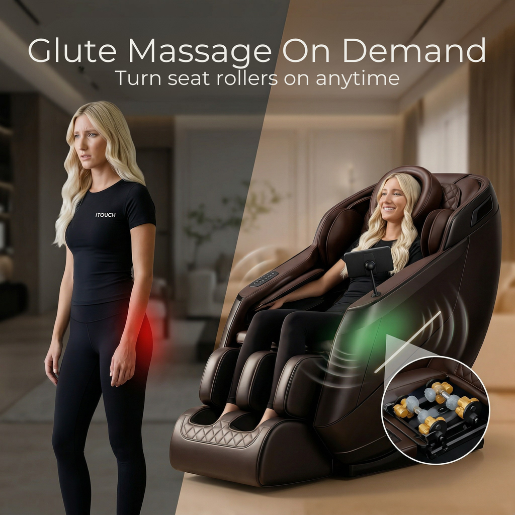 AI Massage Chair (Model P9) Brown