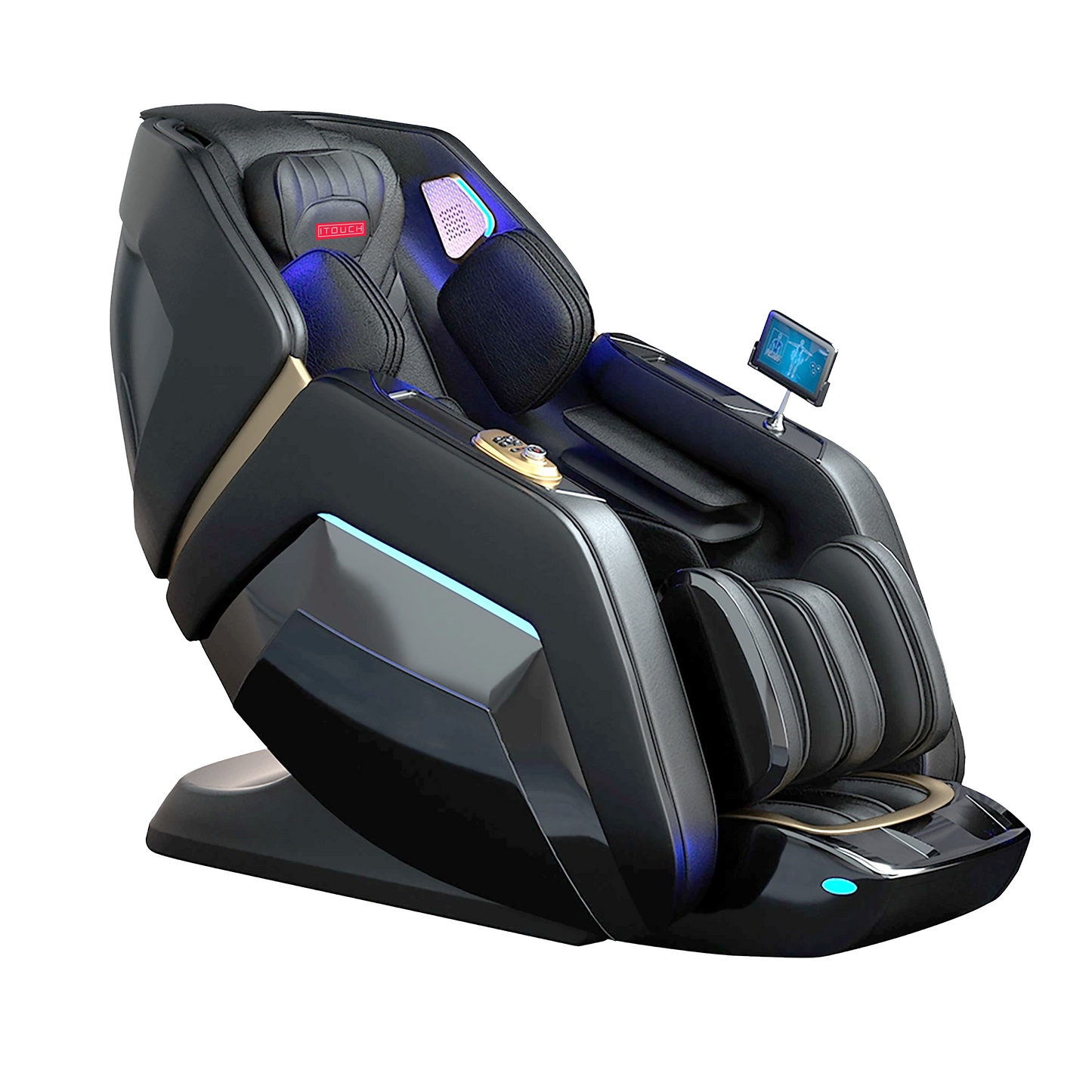 ElitePro Massage Chair with Heat Therapy, Full Body Massage, Health scan, touch control and Bluetooth Speaker