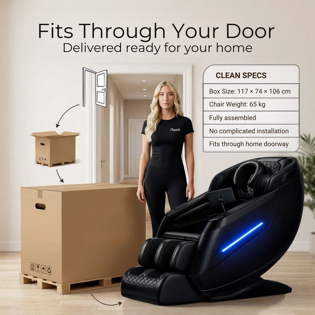 AI Massage Chair (Model P9) Black