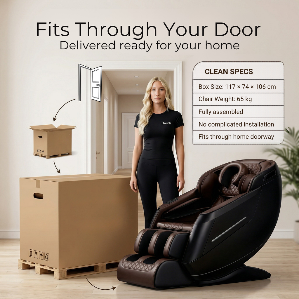 AI Massage Chair (Model P9) Brown