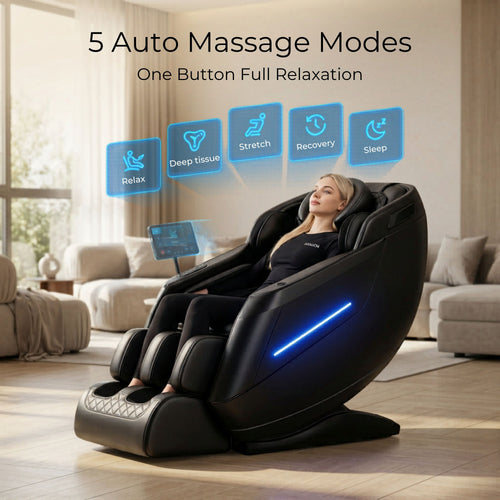 AI Massage Chair (Model P9) Black