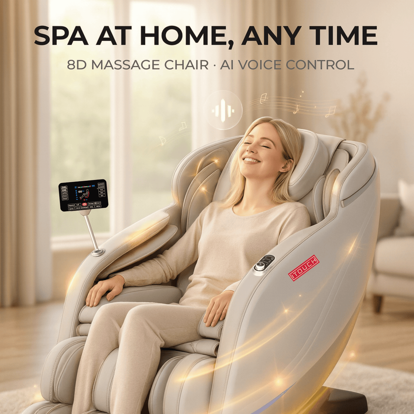 ITOUCH AI Full Body Massage Chair – Medical Grade, 10,000+ Hours Motor Life