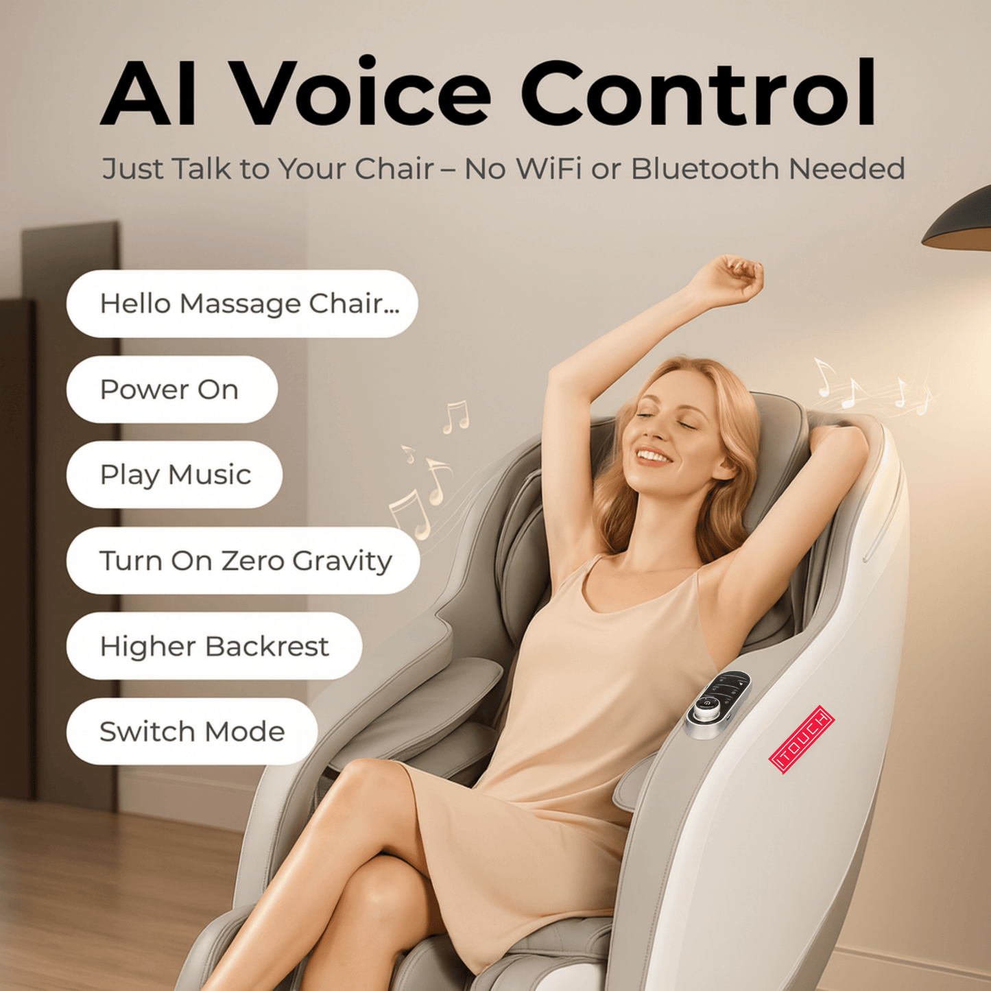 ITOUCH AI Full Body Massage Chair – Medical Grade, 10,000+ Hours Motor Life
