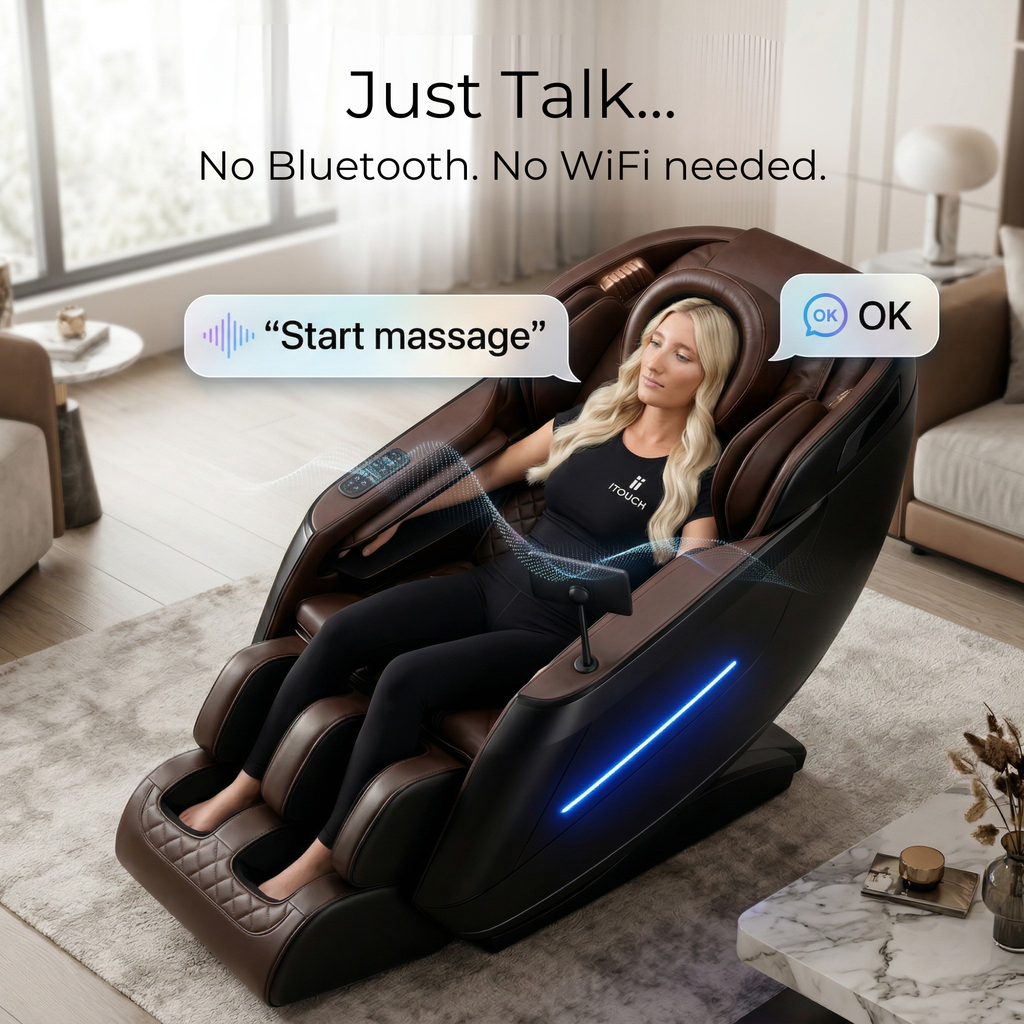 AI Massage Chair (Model P9) Brown