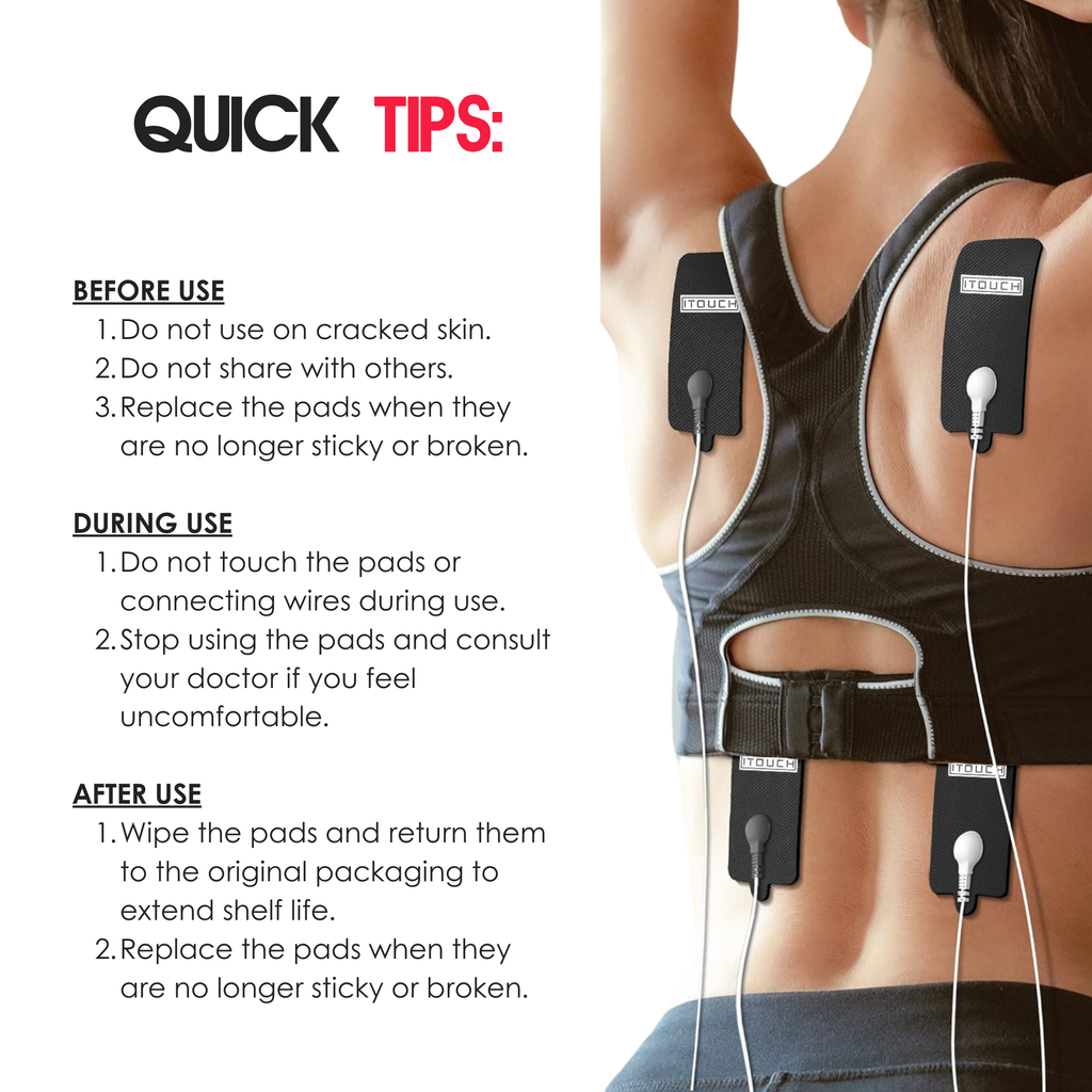 (1 Pair / 2 Pcs)Extra Large-Size Replacement TENS Unit Electrode Pads