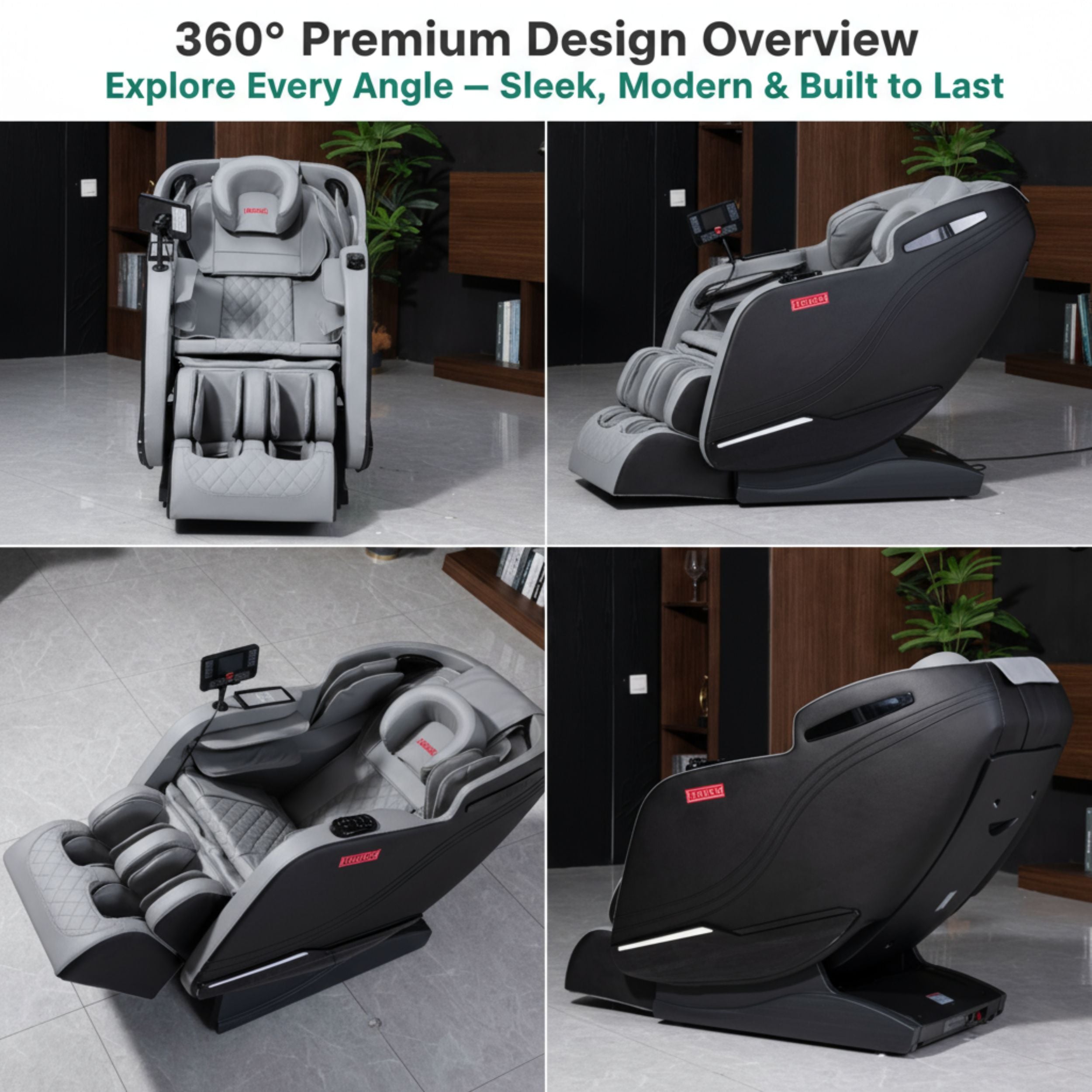 AI Massage Chair (Model VD-8300) Black/Gray