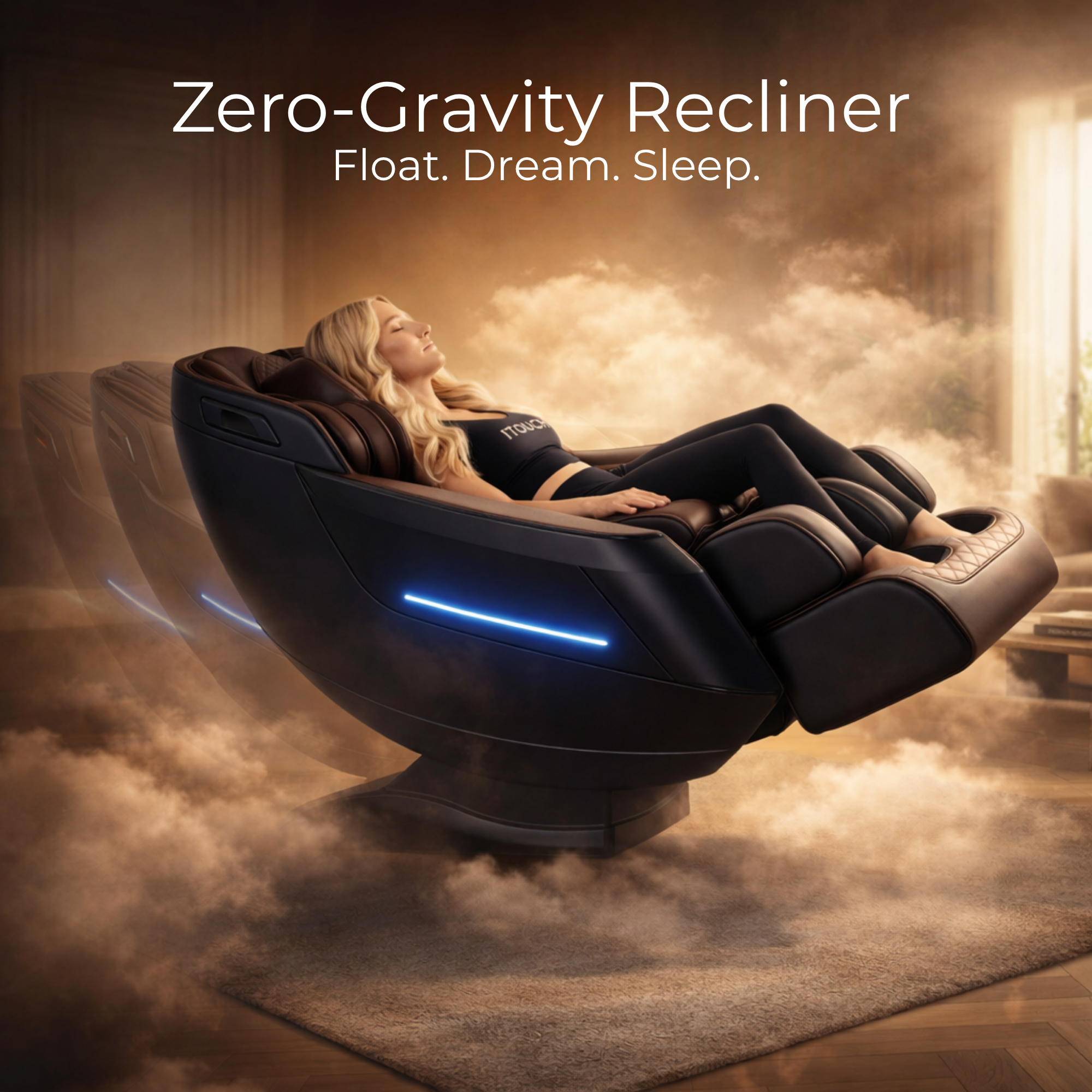 AI Massage Chair (Model P9) Brown