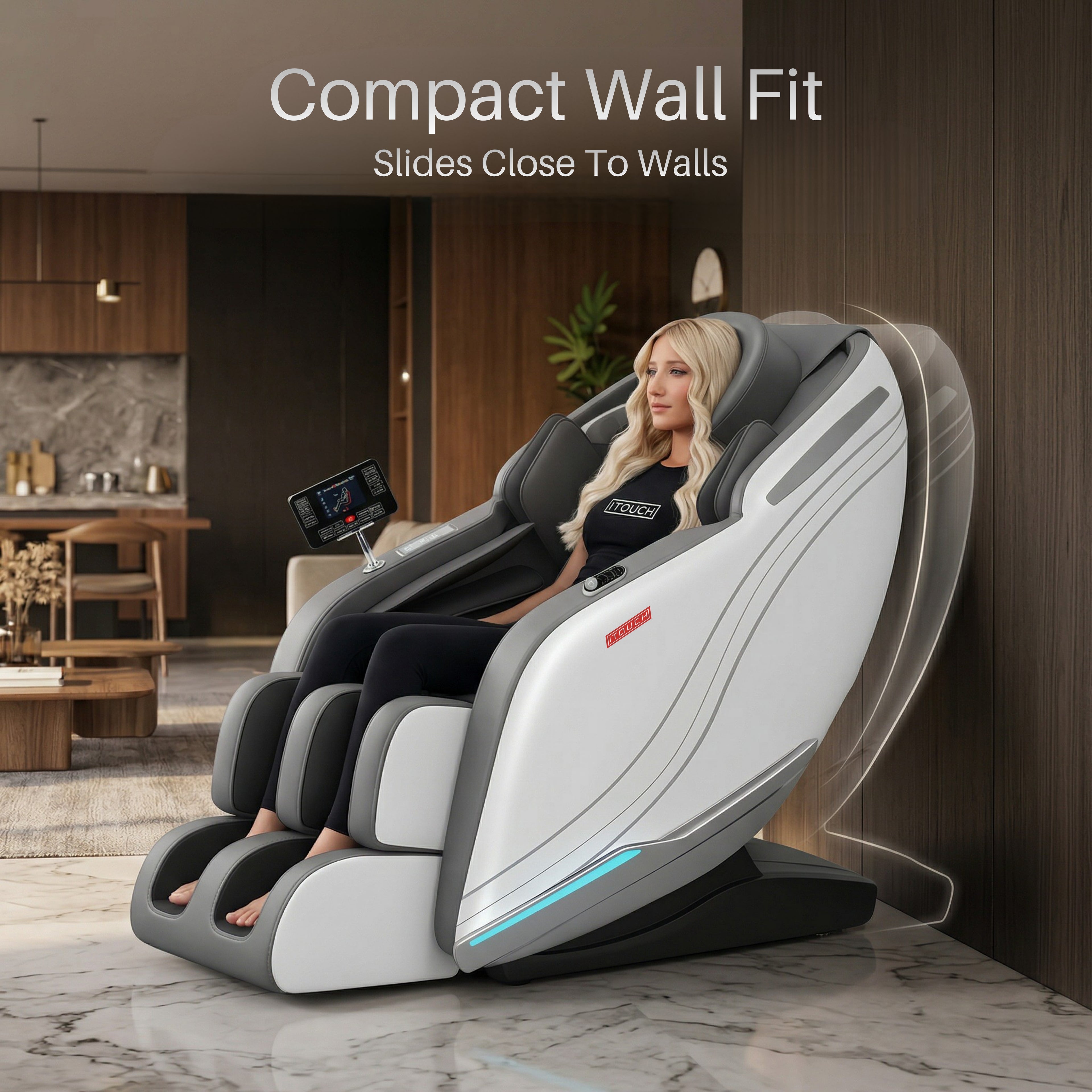 AI Massage Chair (Model VD-8300) White/Gray