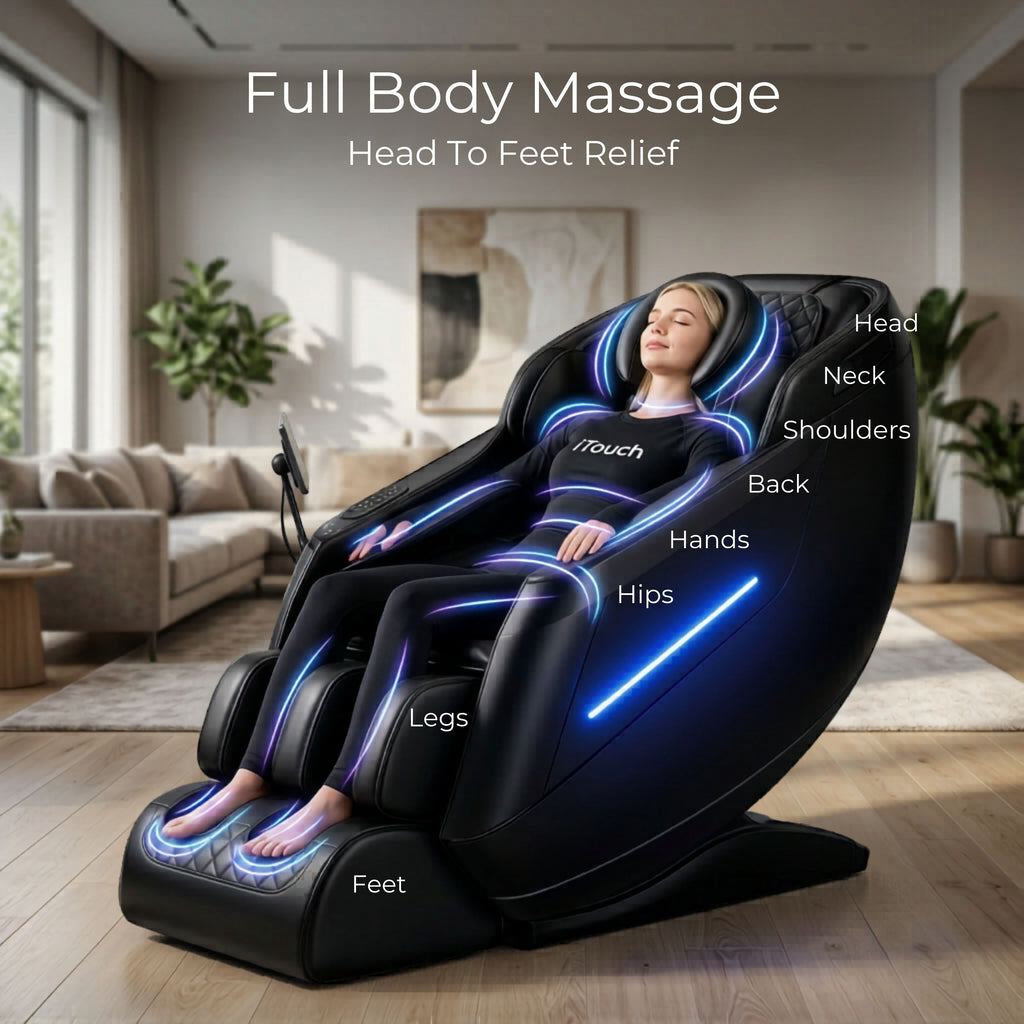 AI Massage Chair (Model P9) Black