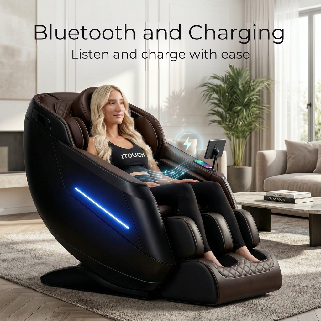AI Massage Chair (Model P9) Brown