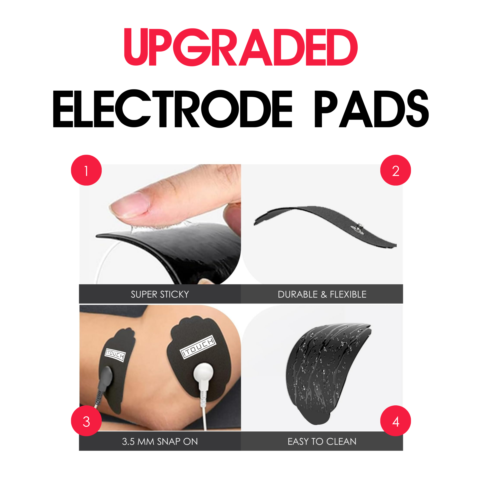 M-size TENS Electrode Up To Pads 50 Pairs