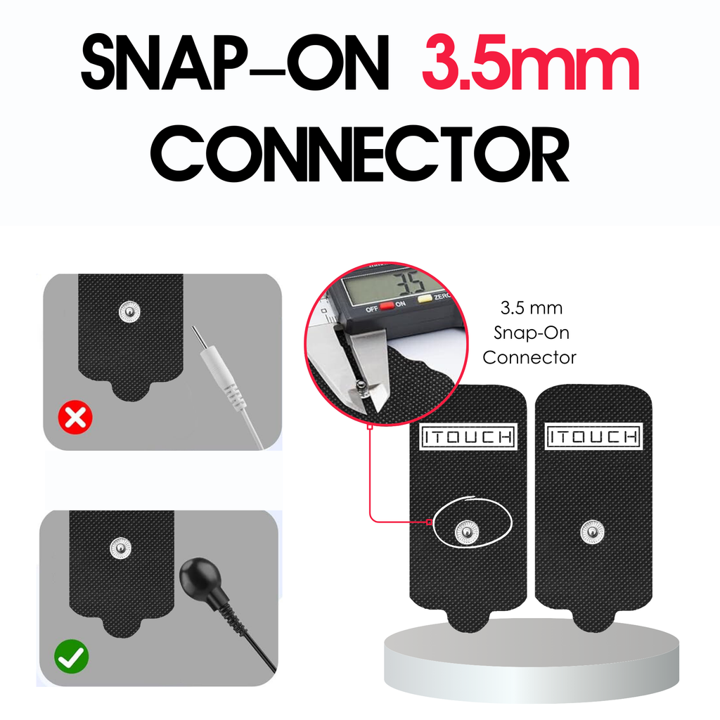 (1 Pair / 2 Pcs)Extra Large-Size Replacement TENS Unit Electrode Pads