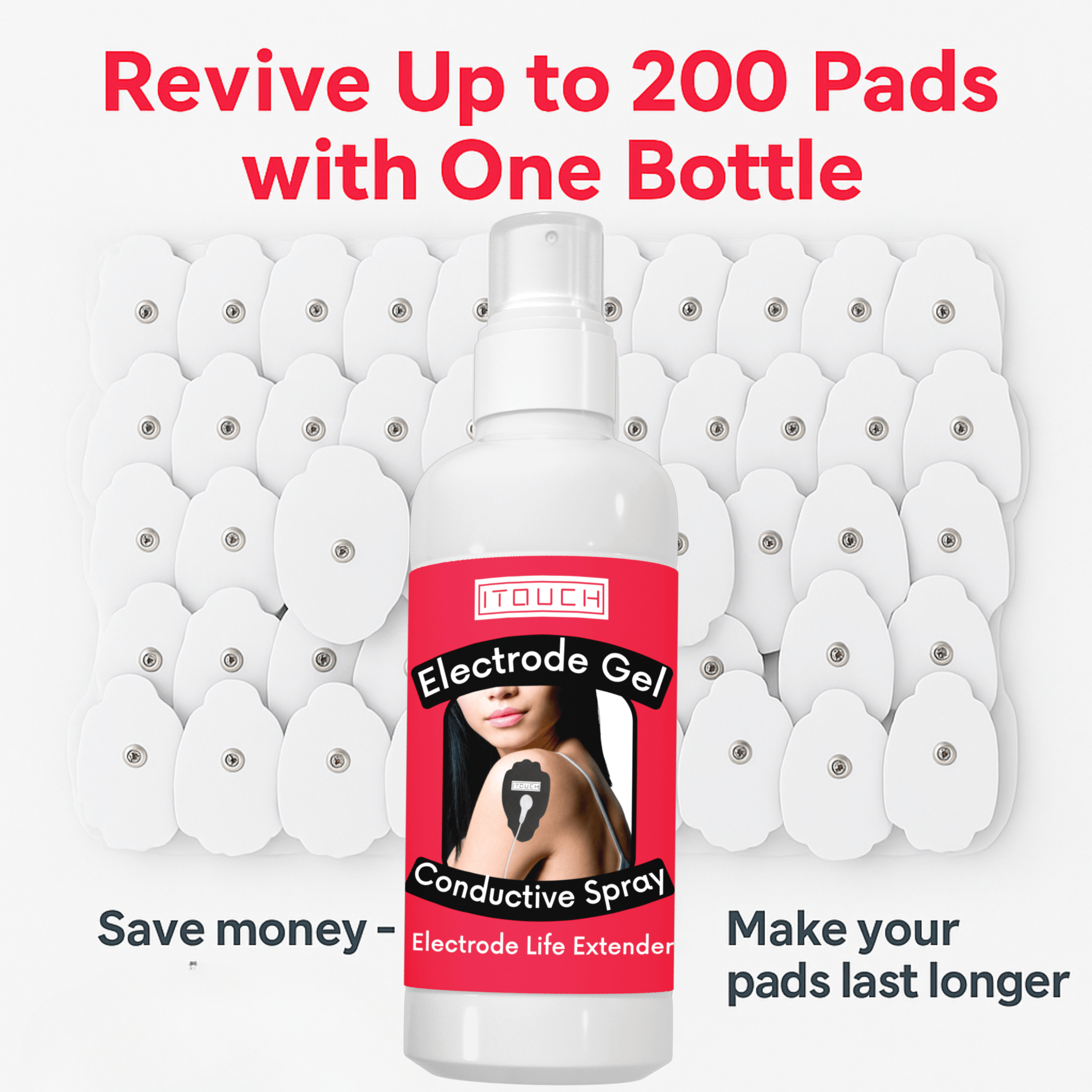 ITOUCH SA Conductive Gel 100ml – For TENS, EMS &amp; Muscle Stimulators